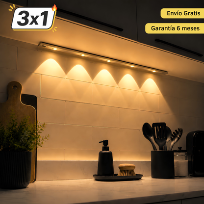 Lámpara Led Recargable Con Sensor De Movimiento | PROMO 3x1